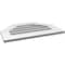 Ekena Millwork Octagonal Top Surface Mount PVC Gable Vent: Functional, w/ 3-1/2"W x 1"P Standard Frame, 26"W x 18"H GVPOT26X1801SF - alternate 3